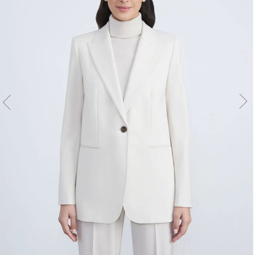 NWT Lafayette 148 New York Elegant Bisque Blazer